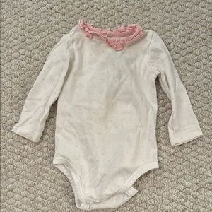 Pink and White Kids One Piece